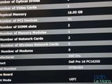 a lot of information on the screen of the computer