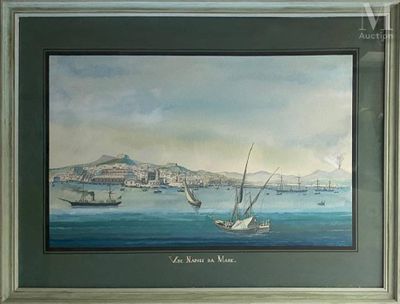 une image d'une peinture de bateaux dans l'eau