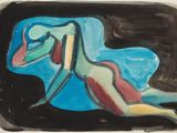 l'image d'un tableau représentant une femme allongée sur un lit