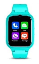 a close up of a smart watch on a white background