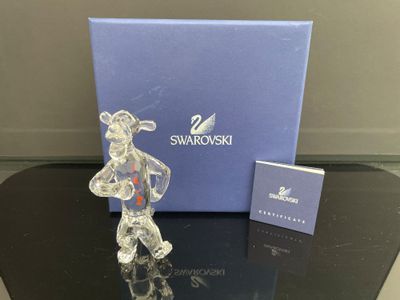 figurine en cristal Swarovski avec coffret et carte