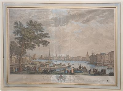 J.VERNET (d'après) " Vue du port de La Rochelle vue de la Pe…
