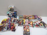 a lot of comic books on the table