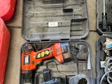 two tools in the case on the floor next to each other