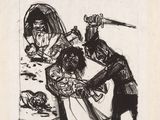 an image of a drawing of a man holding a knife