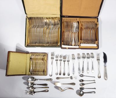 a lot of silverware in a box on a table