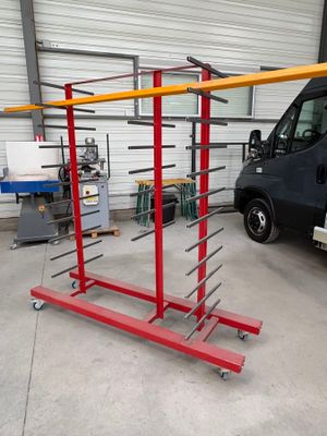 Chariot de manutention (pour traverse alu)