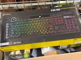a box with a keyboard inside of it in a store