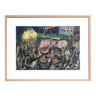 Henri LERAY (1905-1987) Le marchand de frites