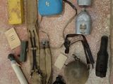 many items laid out on the floor next to each other