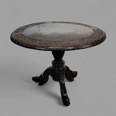 an image of a table with a mirror on it