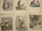 several pictures of a series of pictures of people working in a factory