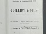 an open book with a black and white title on it