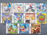 beaucoup de jeux de nintendo wii sur la table
