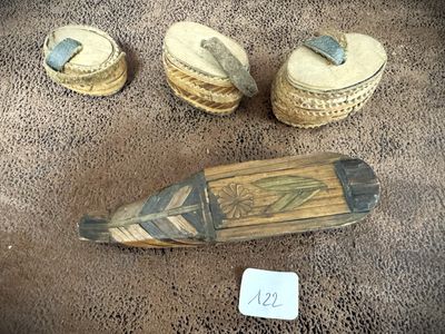 a small piece of wood that is on the ground