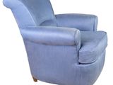 an image of a blue chair on a white background