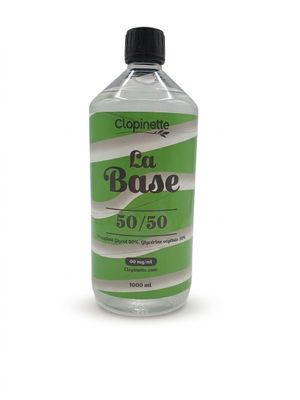 CLOPINETTE - E-liquide La Base 50/50 - 1000ml - 0mg Nicotine…