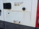 a white van with the word daily written on it