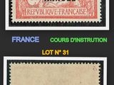 two different stamps with different colors and designs on them