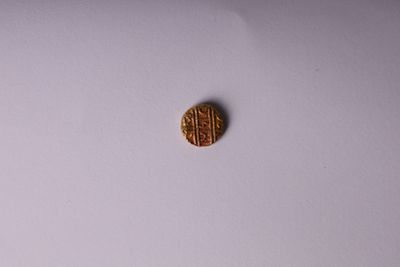 a small piece of food that is on the table