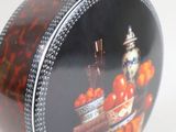a picture of a decorative box with a picture of fruit on it