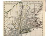 une ancienne carte des etats-unis d'amerique du nord