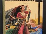 a book with a picture of a woman in a red dress