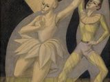 tableau représentant un couple de danseurs se produisant sur scène