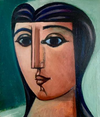 Georges-Henri PESCADERE (1915 - 2003), "Visage doux", janvie…