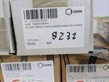 several boxes of assorted items are stacked on top of each other