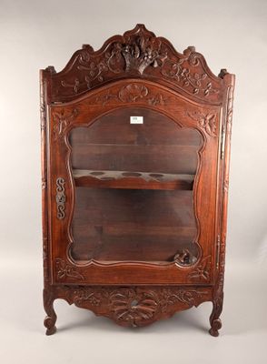 Vitrine-verrière à turlupets de style Provençal Louis XVI, d…