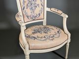 an image of a chair with a floral design on it