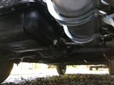 a close up view of a car ' s exhaust pipe