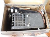 a suitcase with a piece of luggage inside of it