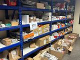 the shelves are filled with many different types of items