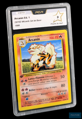 un gros plan d'une carte Pokémon représentant un tigre