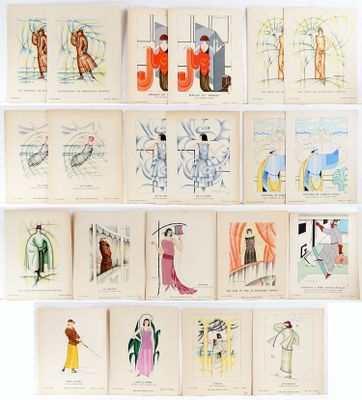 an image of a bunch of drawings on a white surface
