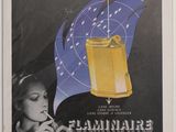 an old movie poster of a woman smoking a cigarette in front of a clock