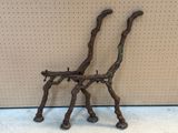 a sculpture of a giraffe made out of branches
