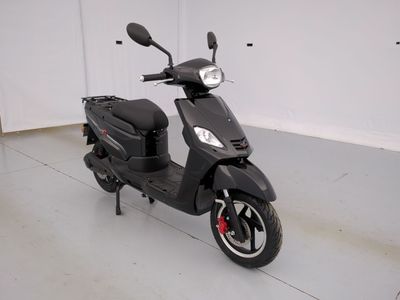une photo d'un scooter garé dans un garage