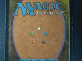 the back cover of a card game with a picture of a circle on it