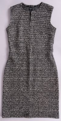 AGNES B Robe chinée noir et blanc.