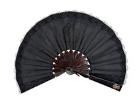 Éventail de poche, France vers 1880