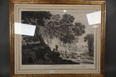 une image représentant une photo d'un tableau exposé dans un cadre doré
