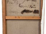 an old picture of a picture of a window with writing on it
