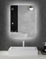 KLEANKIN - Miroir rectangulaire mural lumineux LED de salle …