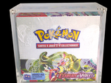 a clear box with a picture of a pokemon figure
