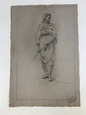 Atelier de Auguste BOUCHET (1831-1889) : Études d'un homme e…