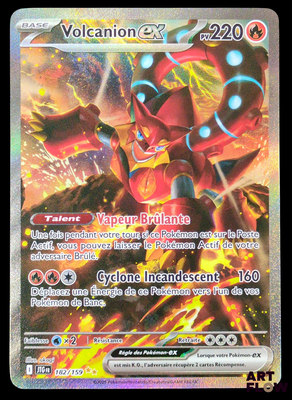 gros plan d'une carte pokemon sur fond noir