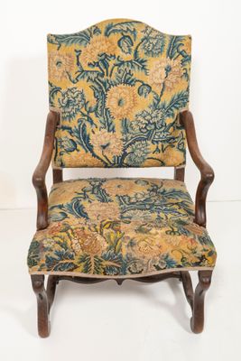 731. Fauteuil Louis XIV, à dossier à mécanisme, piètement en…